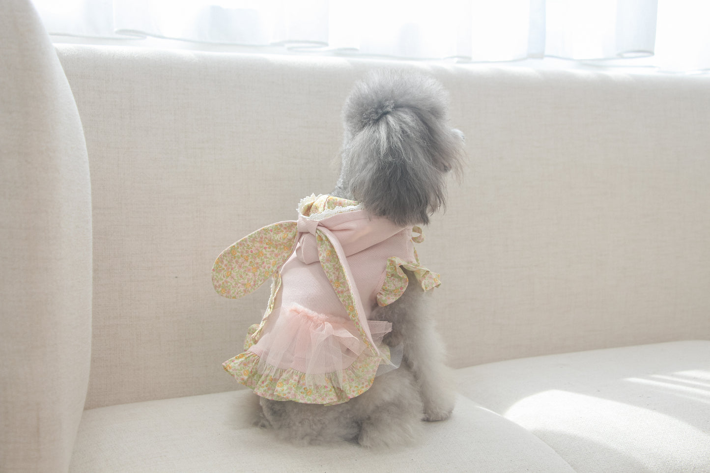 couture bunny hoodie (pink)