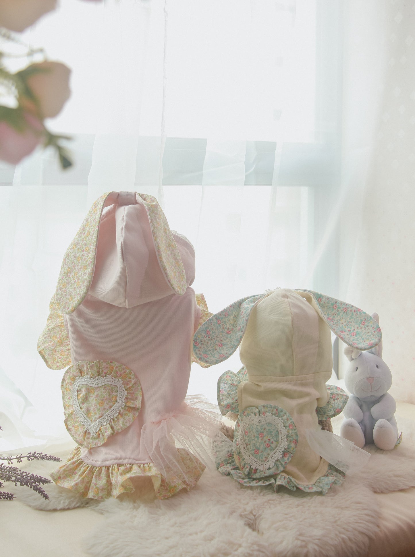 couture bunny hoodie (yellow)