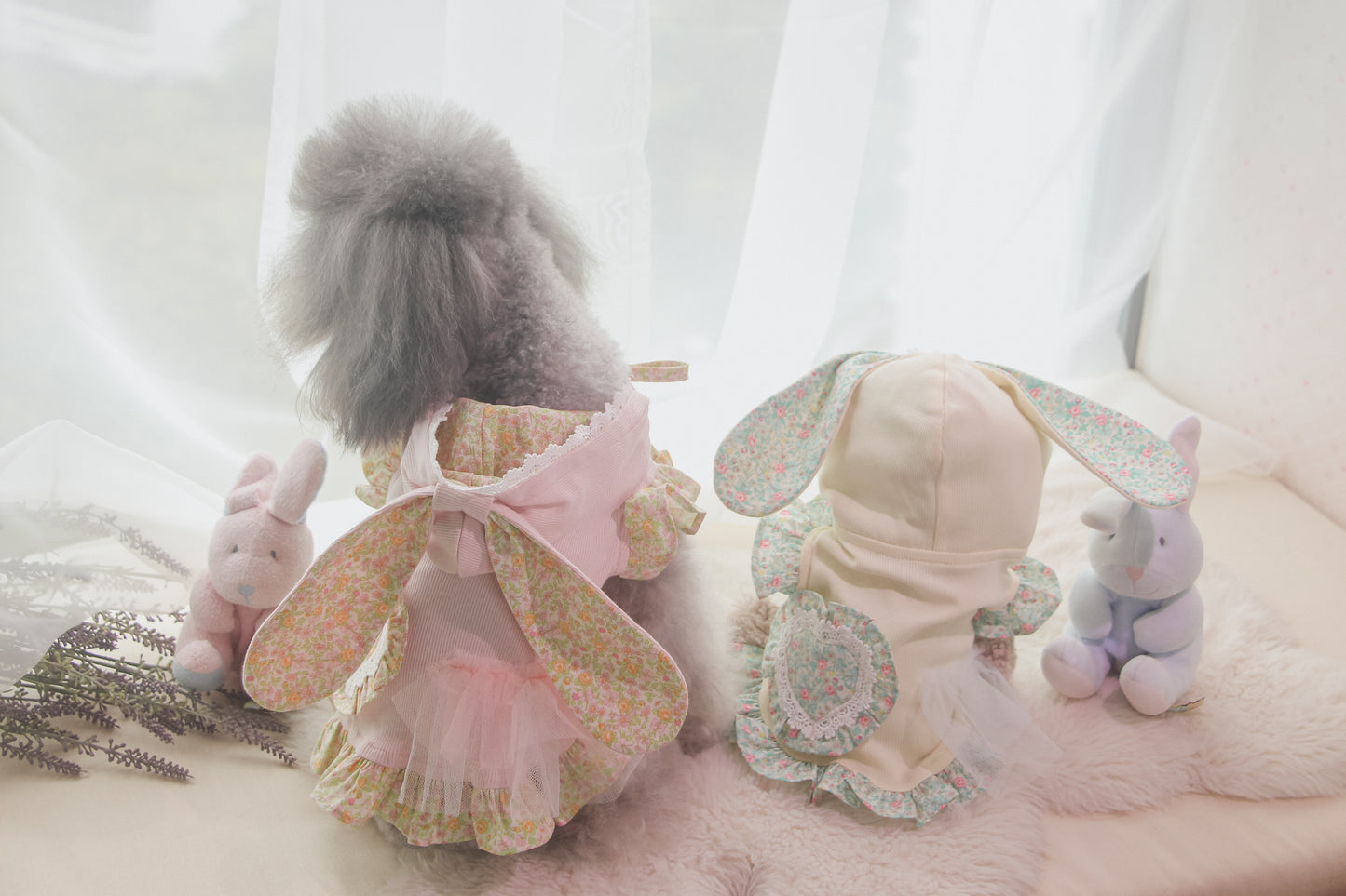 couture bunny hoodie (pink)