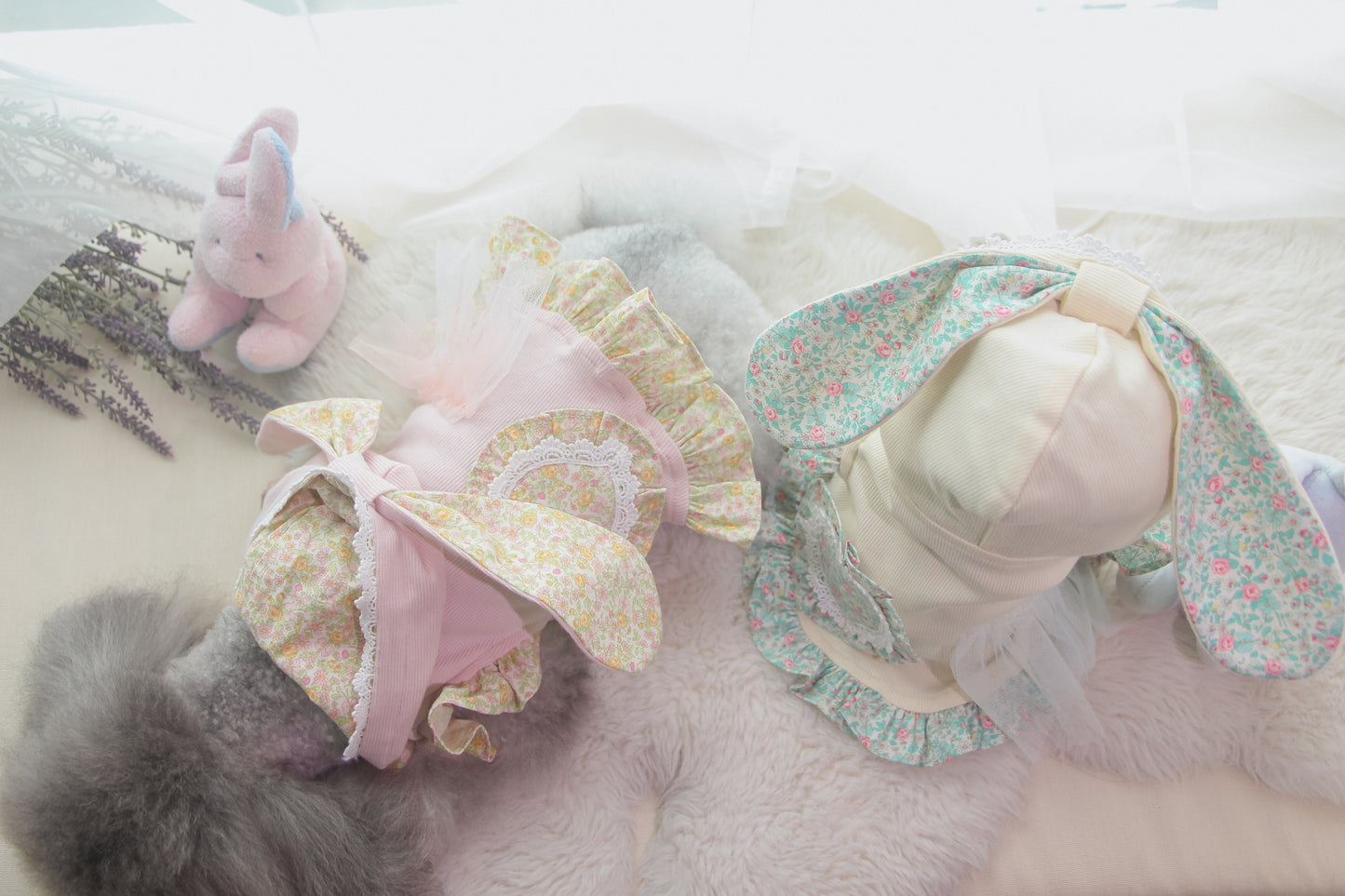 couture bunny hoodie (pink)