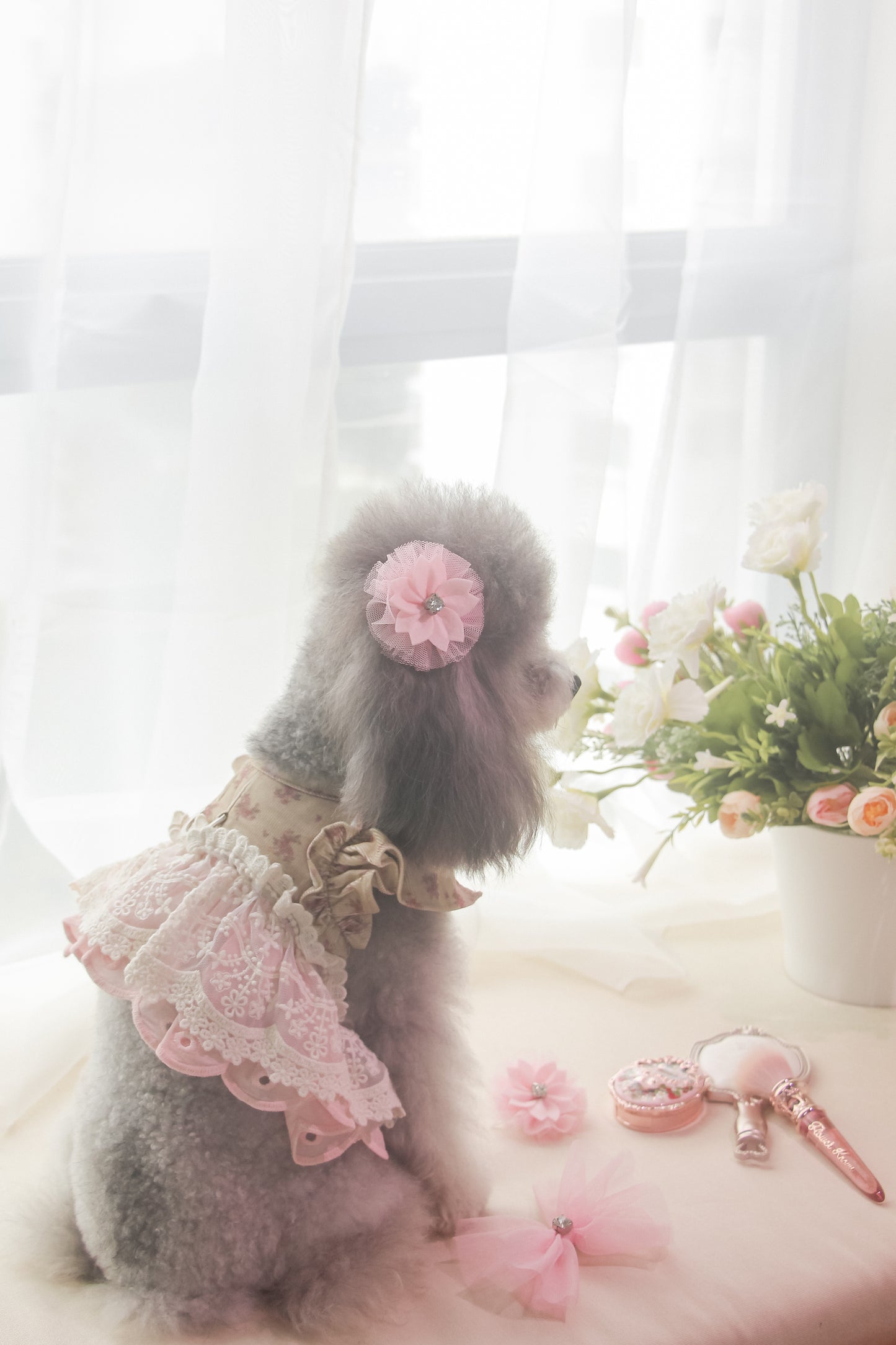 juliet harness + leash set (version 1 - beige)
