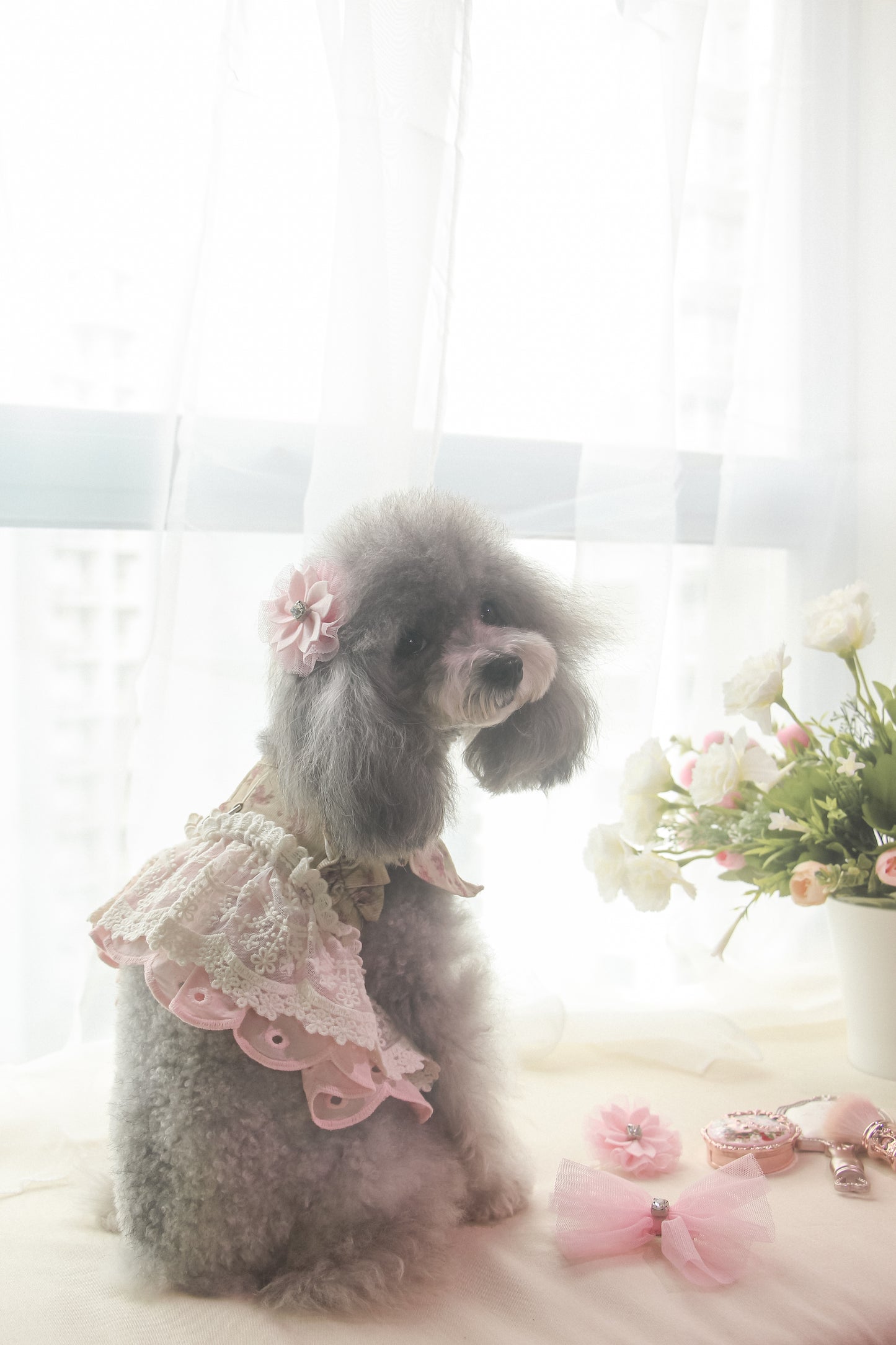 juliet harness + leash set (version 1 - beige)