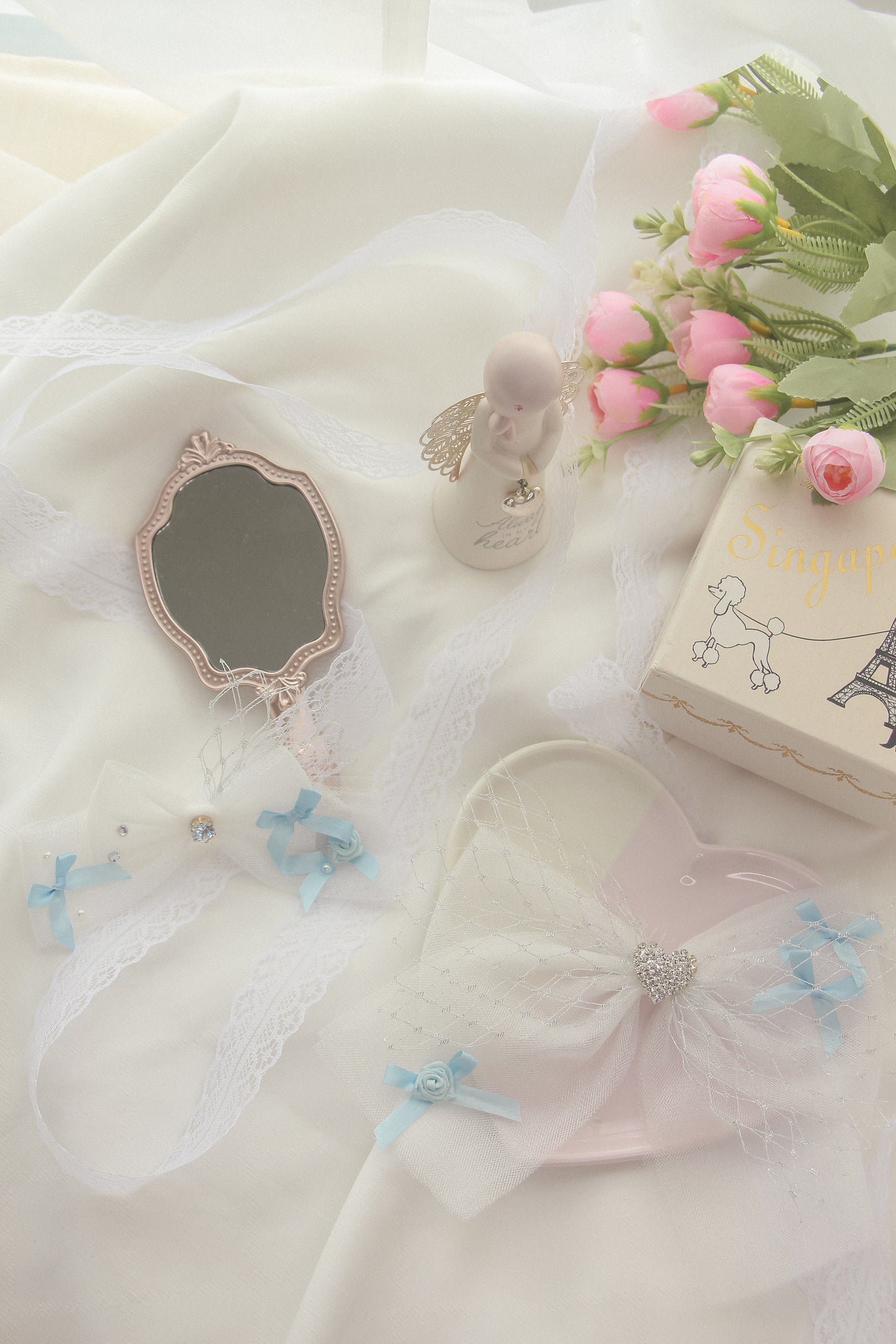 elysia ribbon hairpin (2 colours)