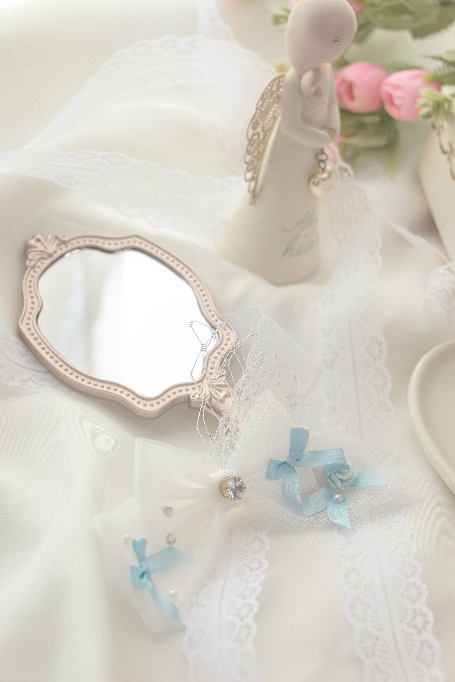 elysia ribbon hairpin (2 colours)
