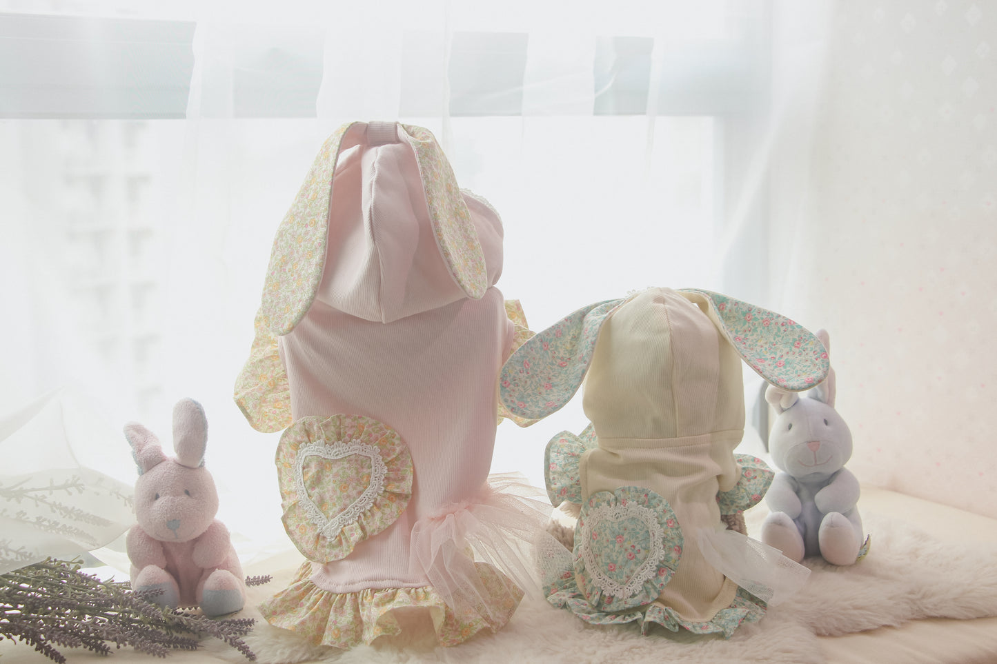 couture bunny hoodie (pink)