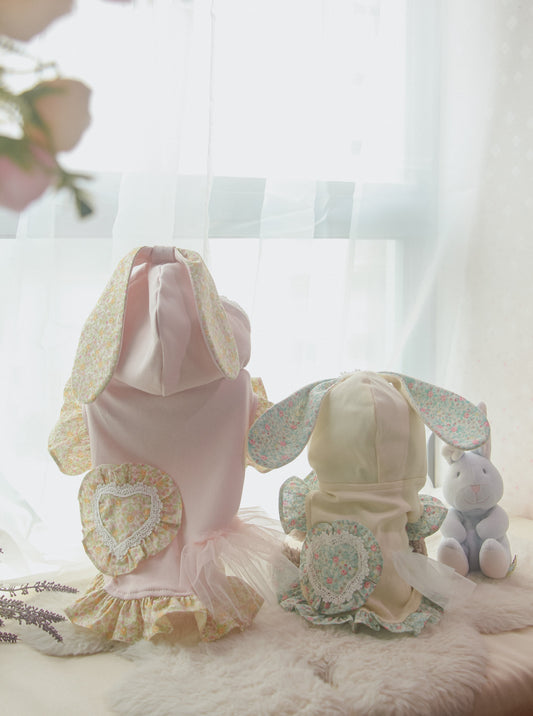 couture bunny hoodie (yellow)