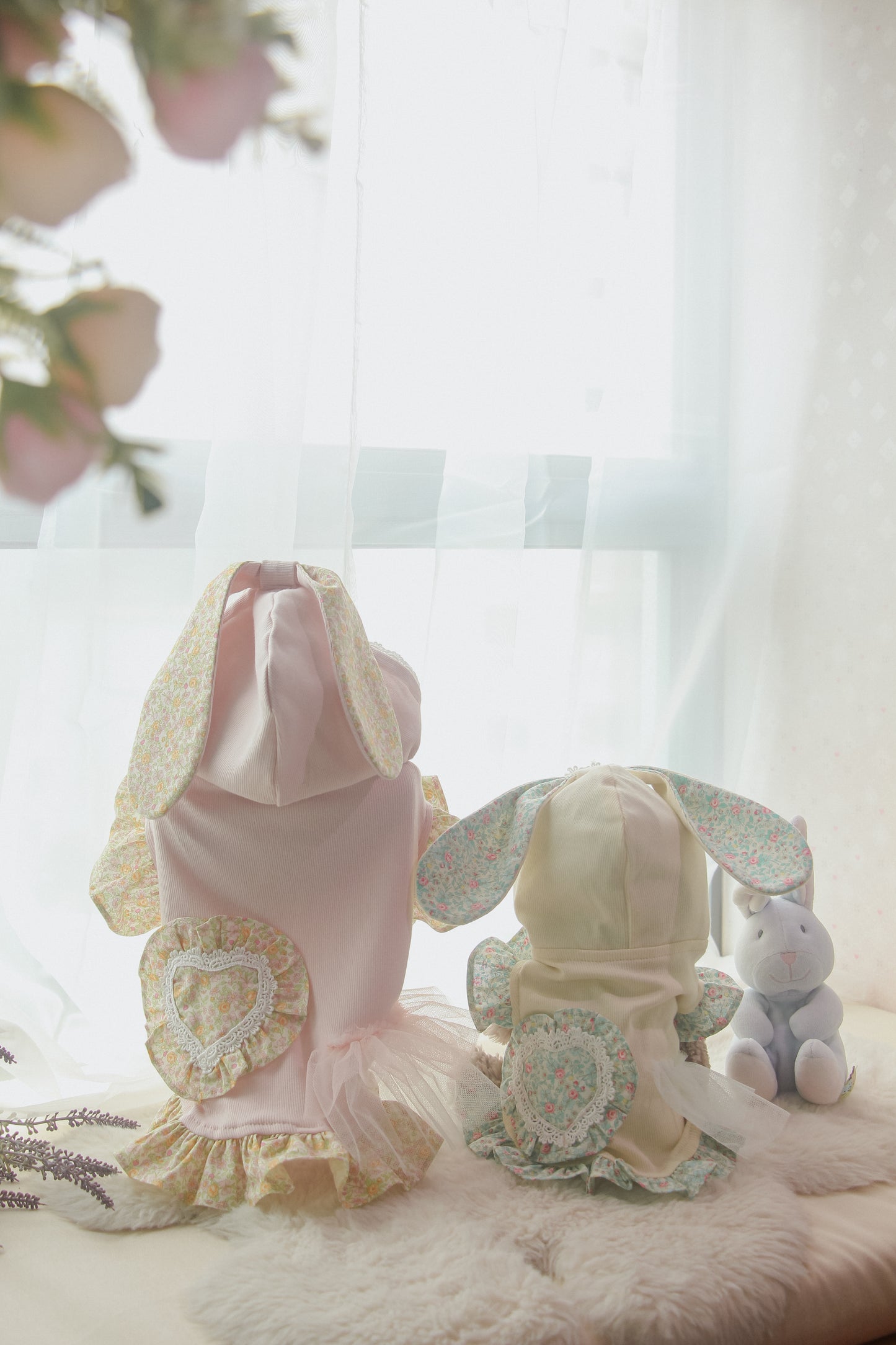 couture bunny hoodie (pink)