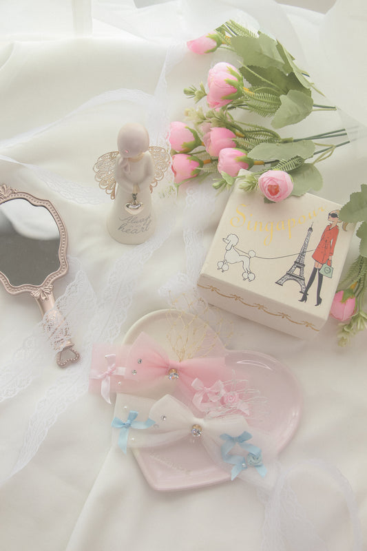 elysia ribbon hairpin (2 colours)
